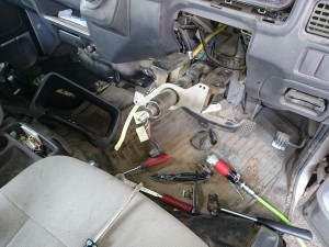 サンバー鍵交換1